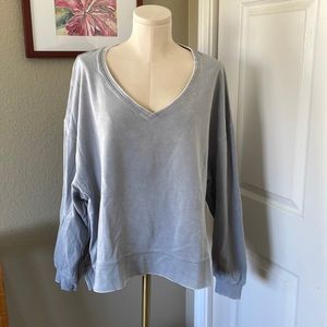 French terry boxy top